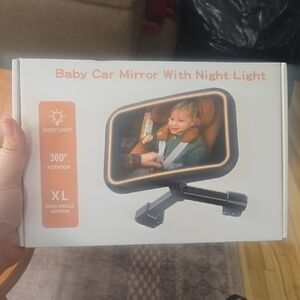 Baby Car Mirror with Night Light